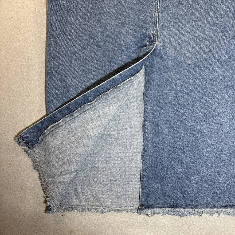 Vintage Y2K Department of Youth Denim Long Skirt Size 16 "We Got The Power" - Picture 6 of 10
